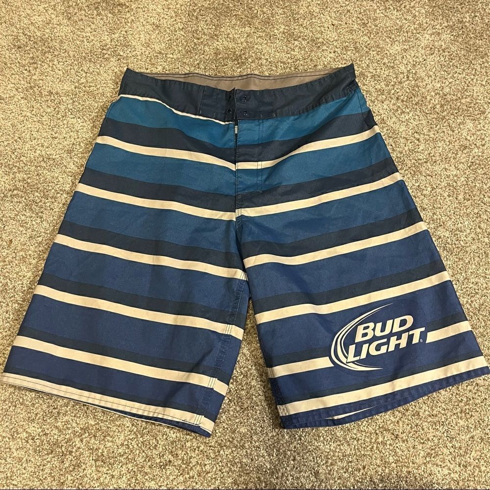 Bud Light Beer Board Shorts Official Anheuser Busch Swim Trunks